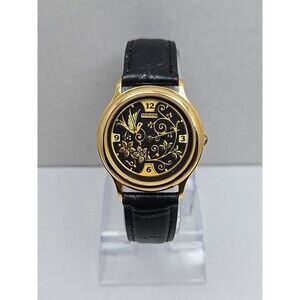 Anframa Damasquinados Watch Toledo Spain Damascene Bird Floral New Battery